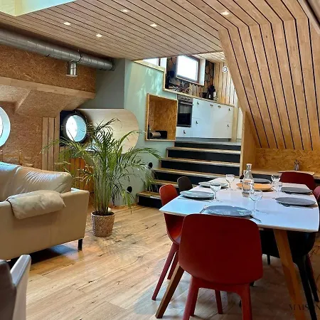 La Peniche De Santa Cruz - Sur La Meuse, Centre Úszó hotel Liège